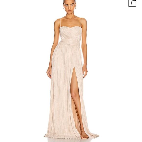 ✨NWT Jonathan Simkhai Corset Sexy Leg Slit Removable Straps / Strapless Gown Sz - Picture 3 of 15